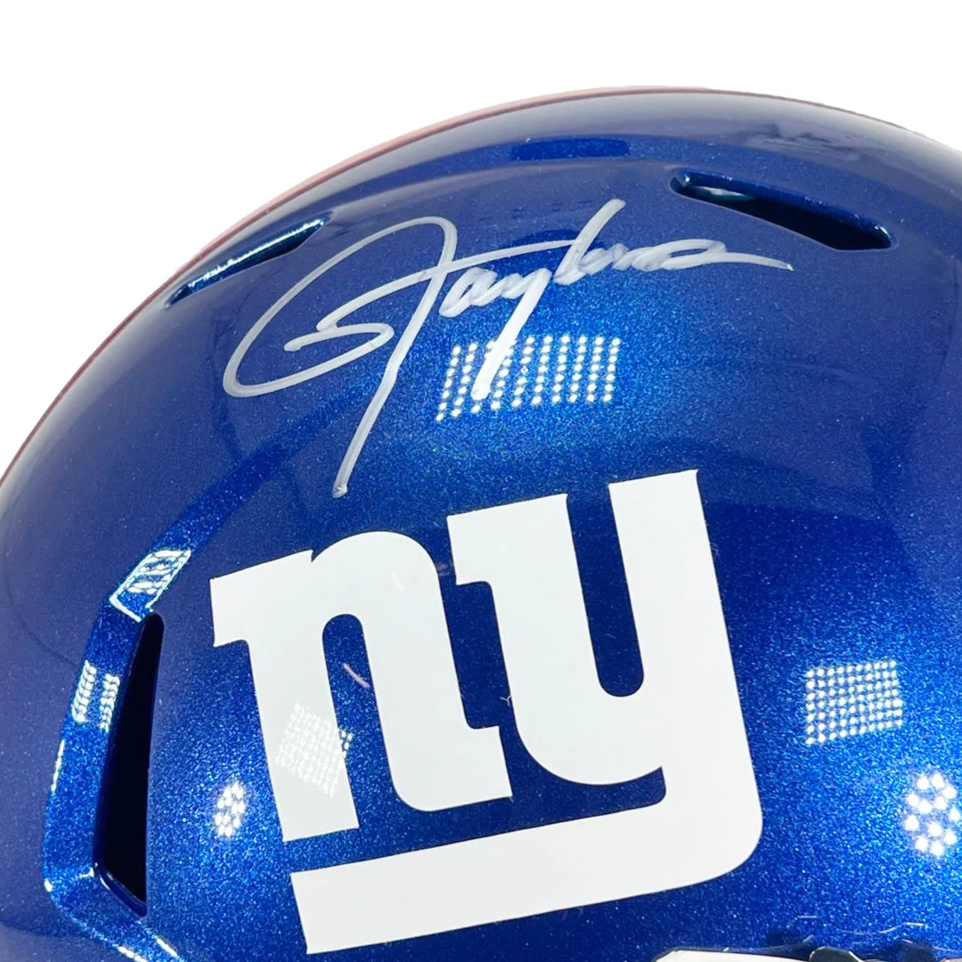 Lawrence Taylor New York Giants Signed Speed Full-Size Replica Football Helmet (Beckett)