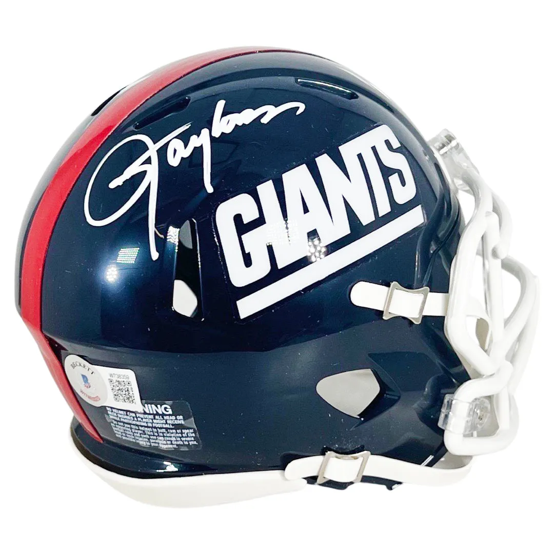 Lawrence Taylor Signed New York Giants Throwback 81-99 Speed Mini Football Helmet (Beckett)