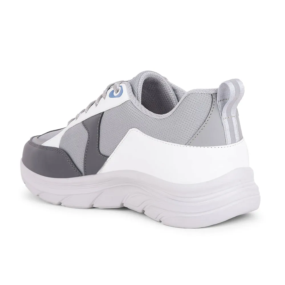 Leap7x Sports Light Grey Walking Shoes For Men YORKERS-1E By Liberty