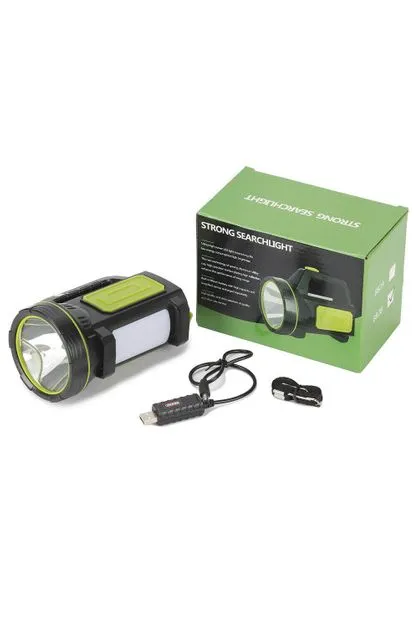 LED Searchlight Rechargeable Flashlight Torch Camping