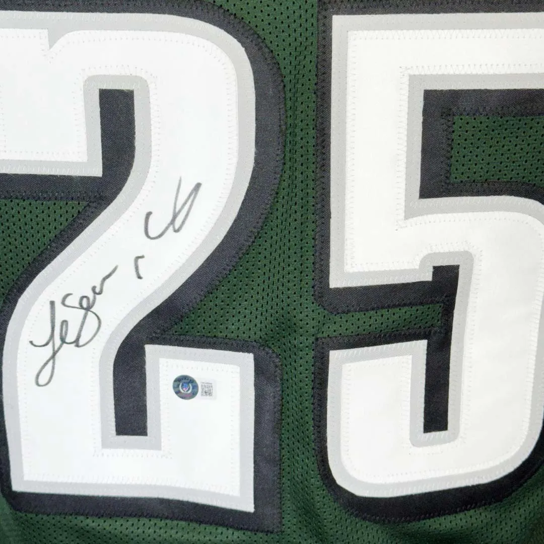 LeSean McCoy Signed Philadelphia Green Football Jersey (Beckett)