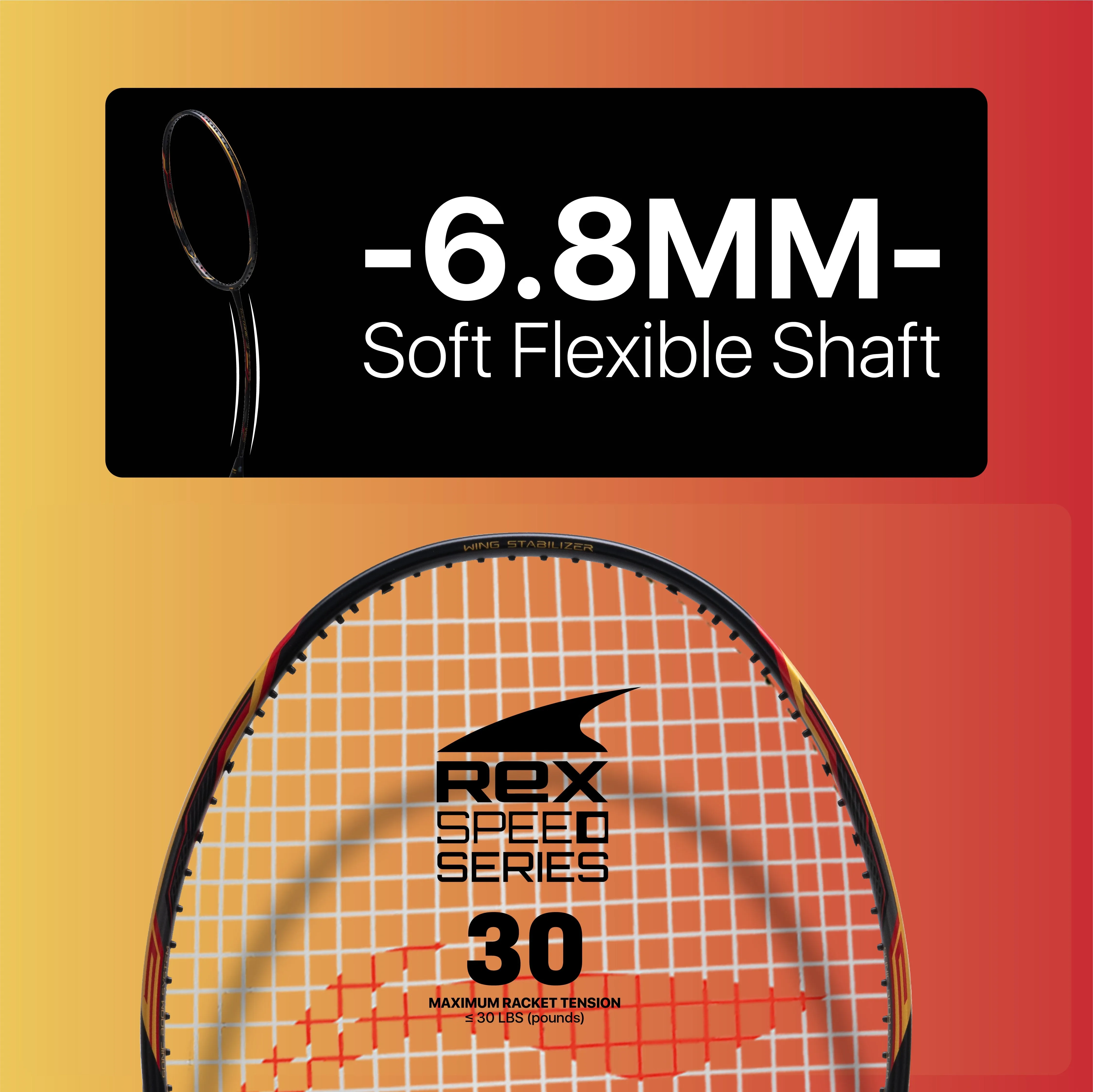 Li-Ning Tectonic 3R Strung Badminton Racquet (Black / Gold / Red)