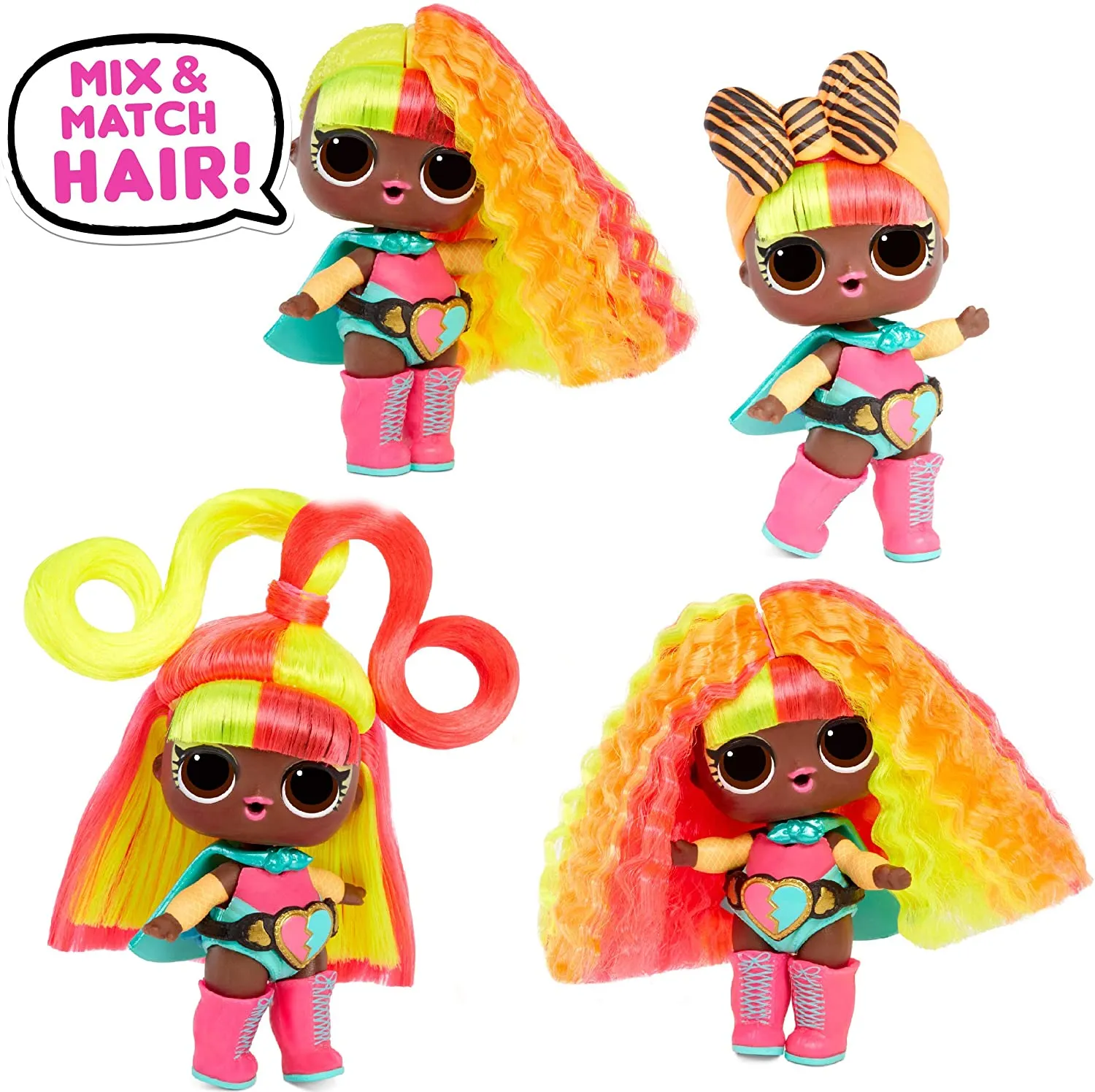 L.O.L. Surprise! Hairvibes Dolls with 15 Surprises & Mix & Match Hairpieces