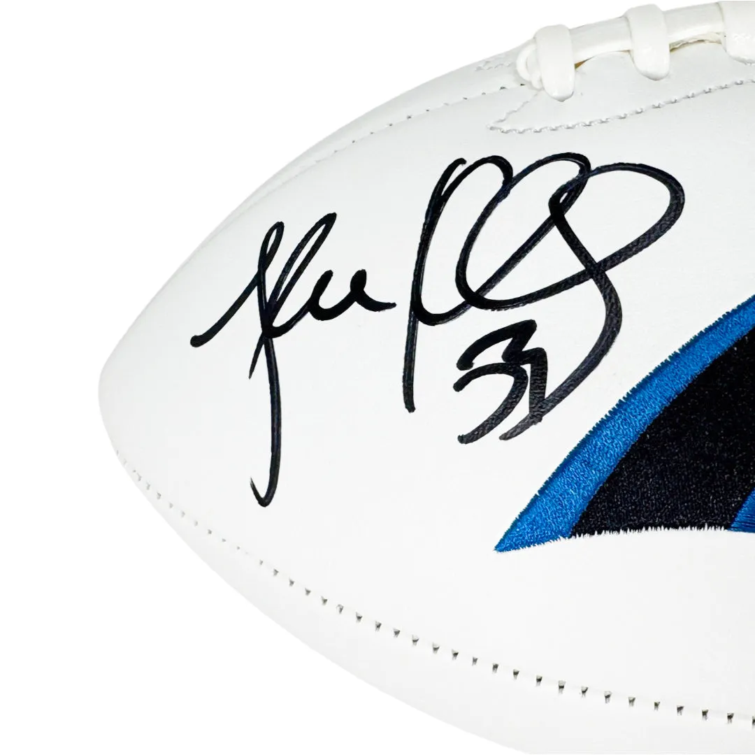 Luke Kuechly Signed Carolina Panthers Official NFL Team Logo White Football (Beckett)