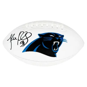 Luke Kuechly Signed Carolina Panthers Official NFL Team Logo White Football (Beckett)