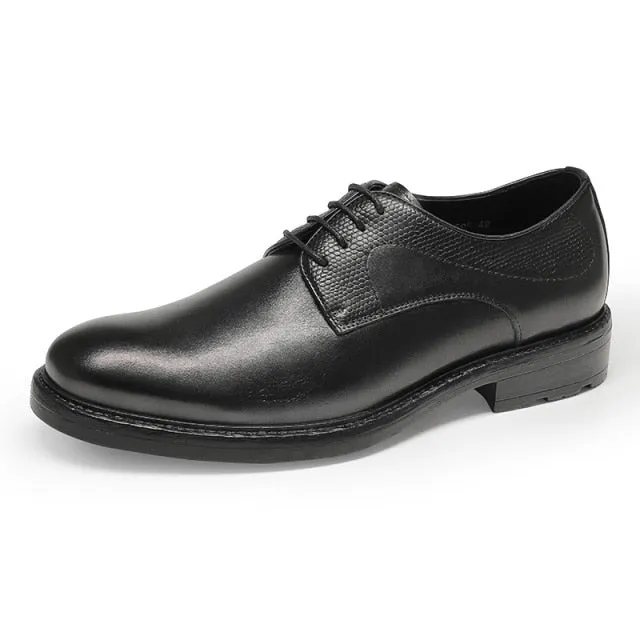 LuxeLeather Exotic Pattern Brogue Lace-up Shoes