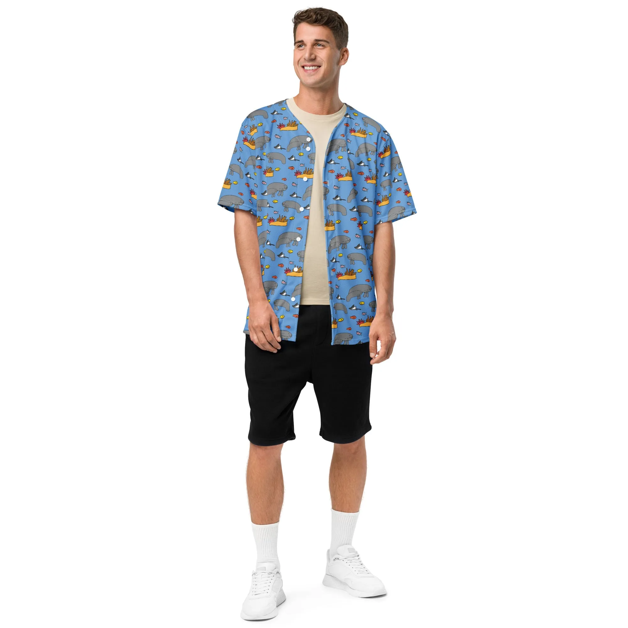 Marine Life Men's Recycled Polyester Baseball Jersey