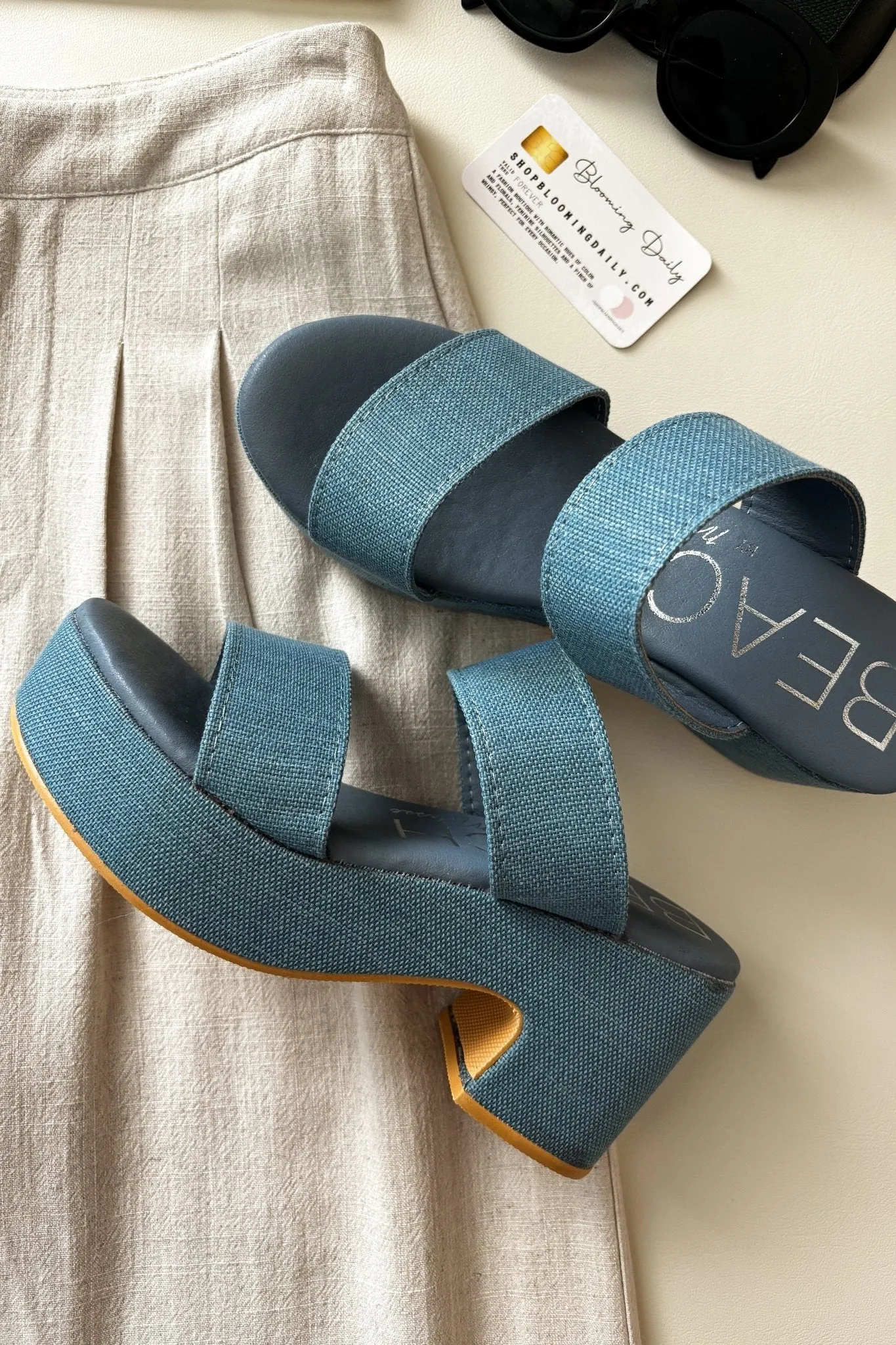 Matisse Footwear | Ocean Ave Platform Sandal | Denim