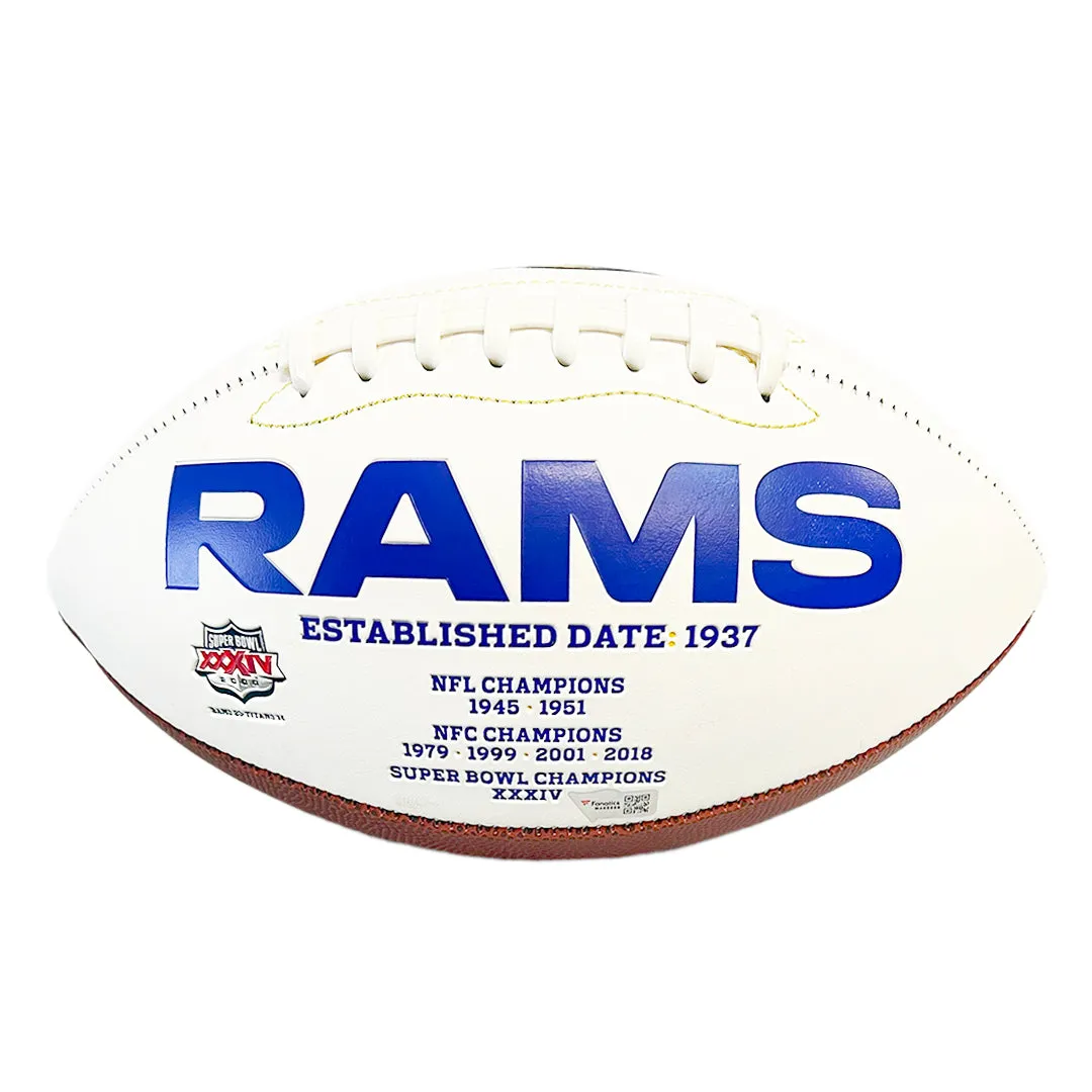 Matthew Stafford and Cooper Kupp Signed Los Angeles Rams Official NFL Team Logo Football (Fanatics)