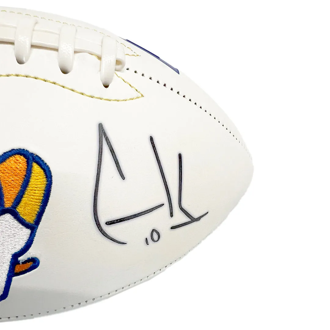 Matthew Stafford and Cooper Kupp Signed Los Angeles Rams Official NFL Team Logo Football (Fanatics)