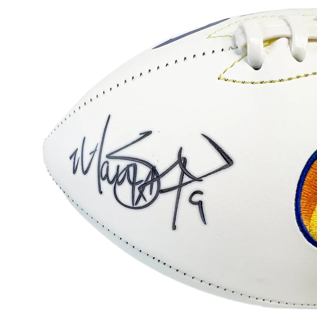 Matthew Stafford and Cooper Kupp Signed Los Angeles Rams Official NFL Team Logo Football (Fanatics)