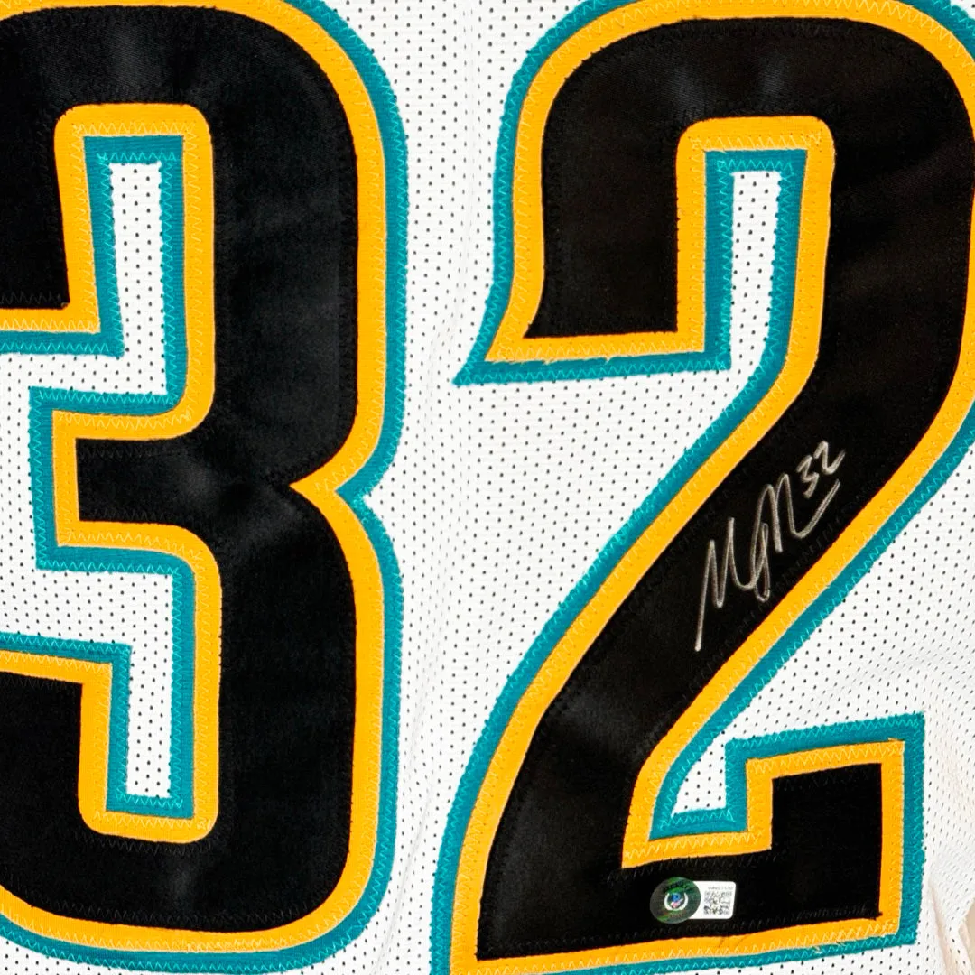 Maurice Jones-Drew Signed Jacksonville White Football Jersey (Beckett)