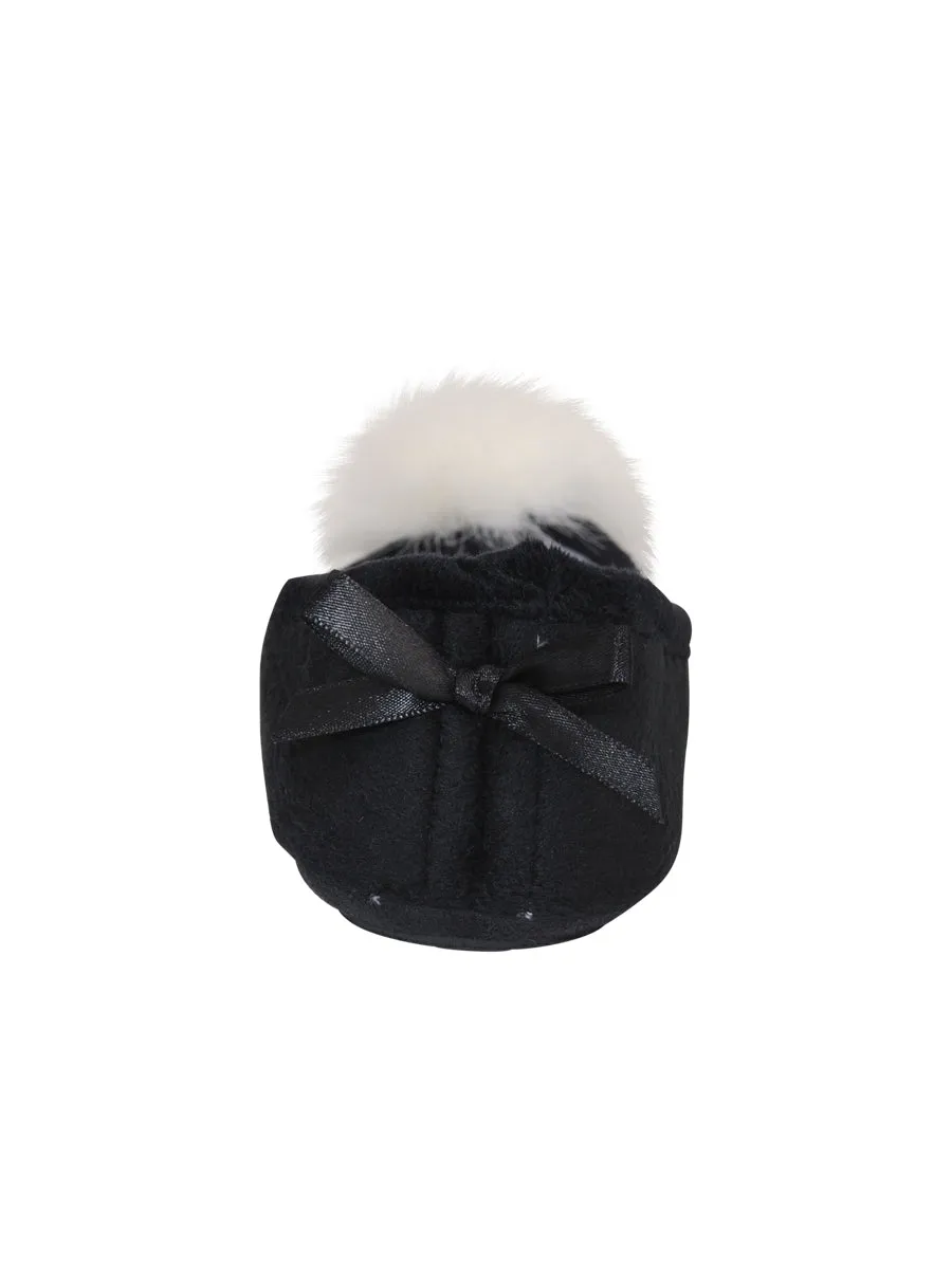 Meghan Faux Fur Pom Slipper