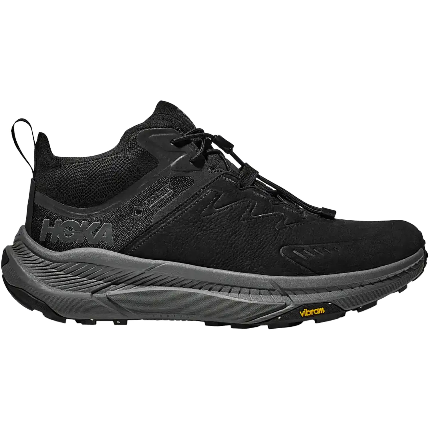 Men's Hoka Transport Chukka GoreTex Black/Black Nubuck