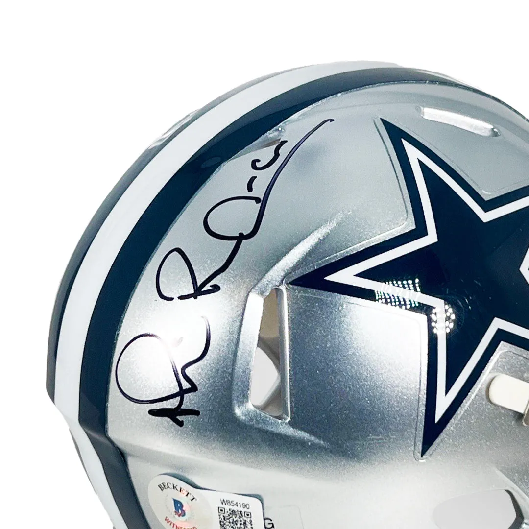 Michael Irvin Signed Dallas Cowboys Speed Mini Football Helmet (Beckett)