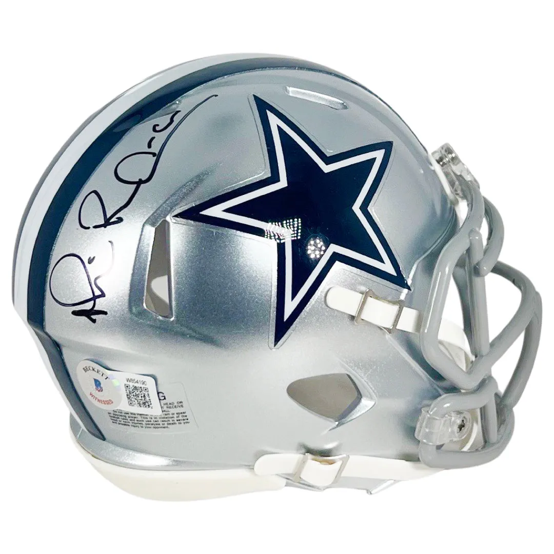 Michael Irvin Signed Dallas Cowboys Speed Mini Football Helmet (Beckett)