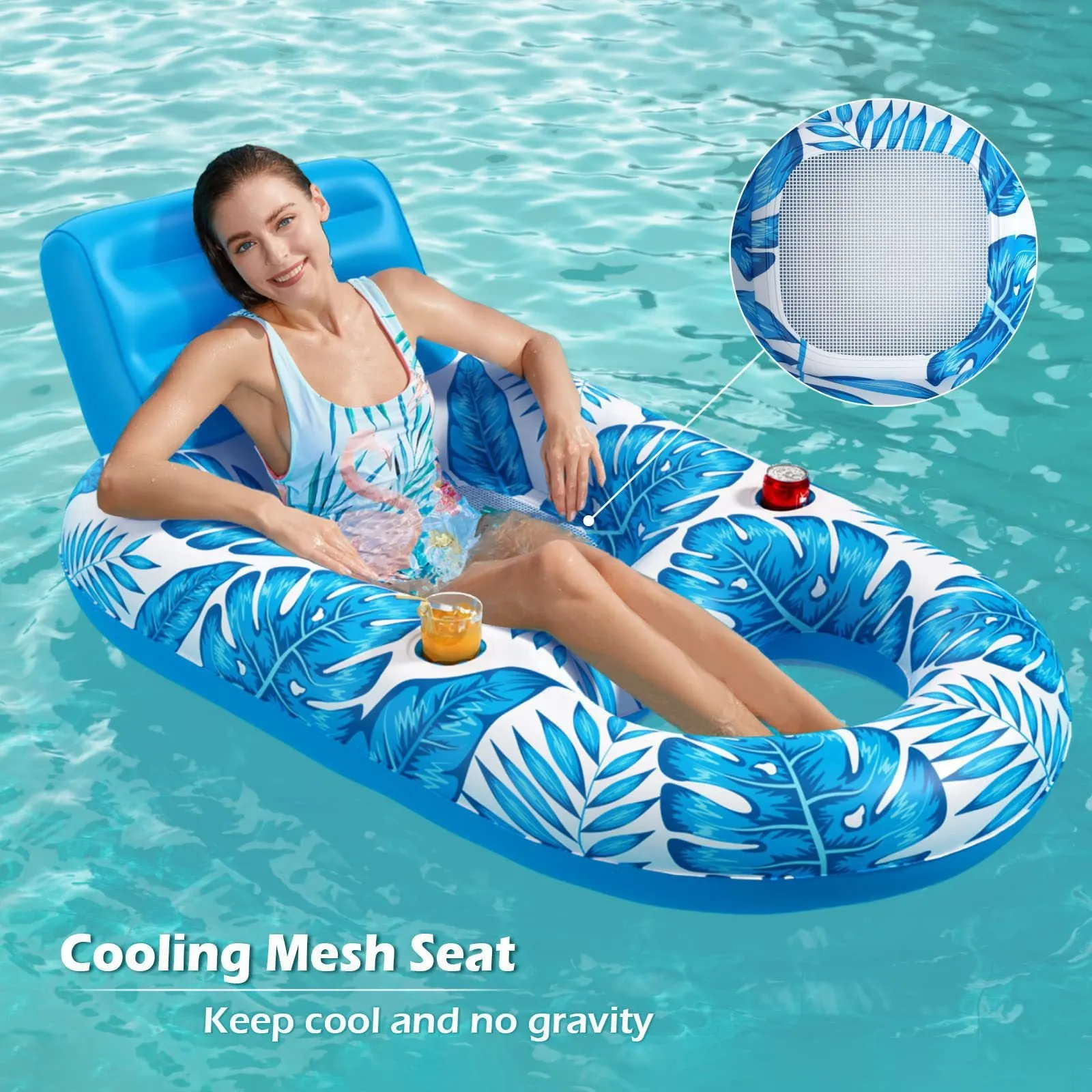 Multifunctional Inflatable Swim Ring Float Chair