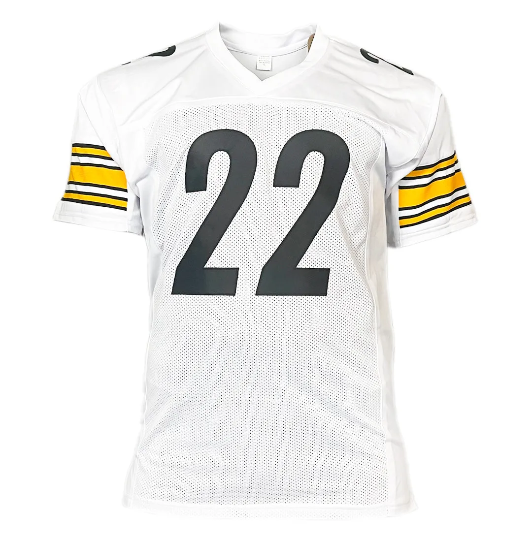 Najee Harris Signed Pittsburgh White Football Jersey (JSA)