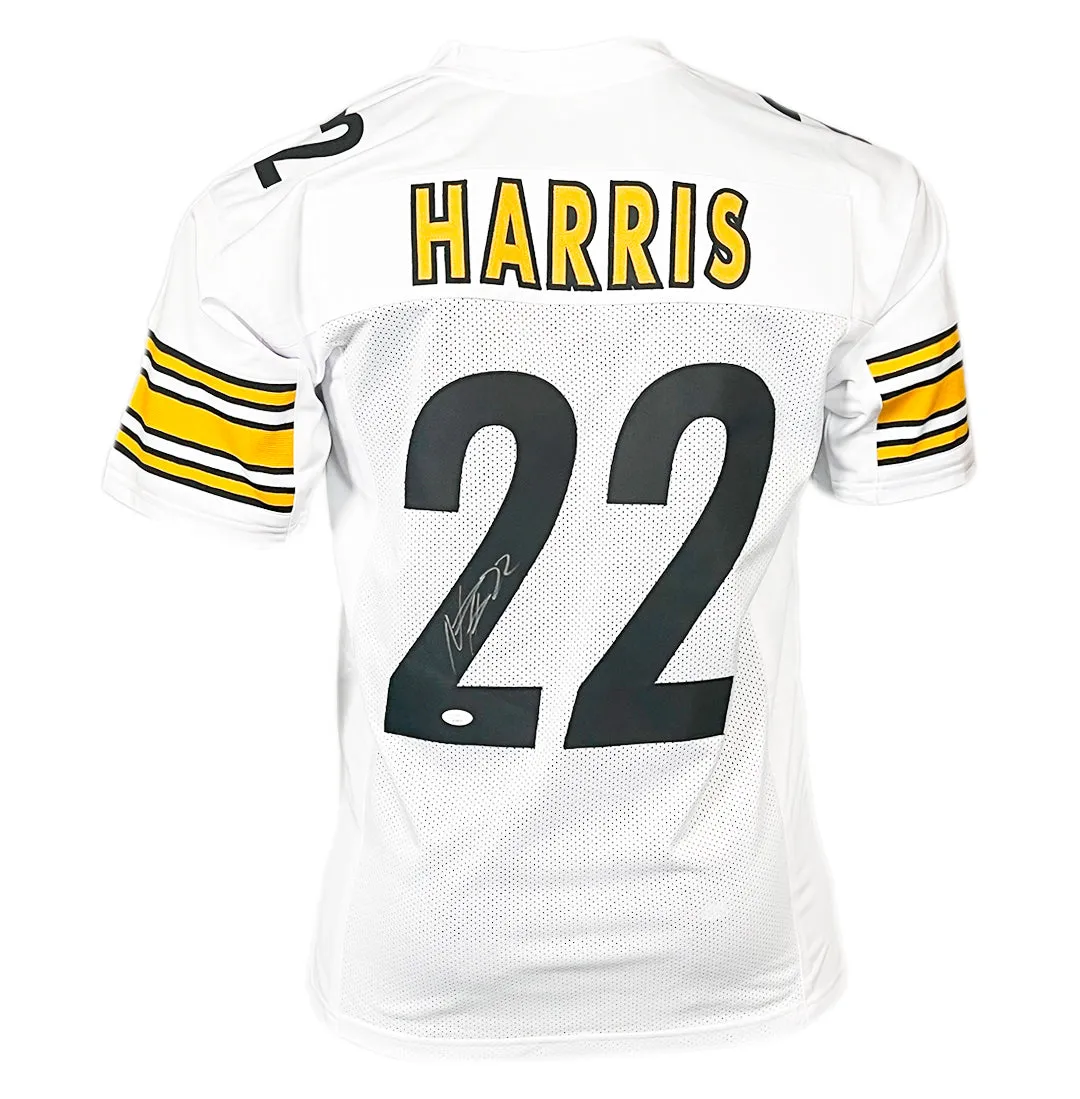 Najee Harris Signed Pittsburgh White Football Jersey (JSA)