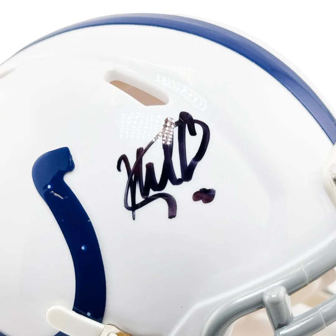 Nick Cross Signed Indianapolis Colts Speed Mini Football Helmet (JSA)