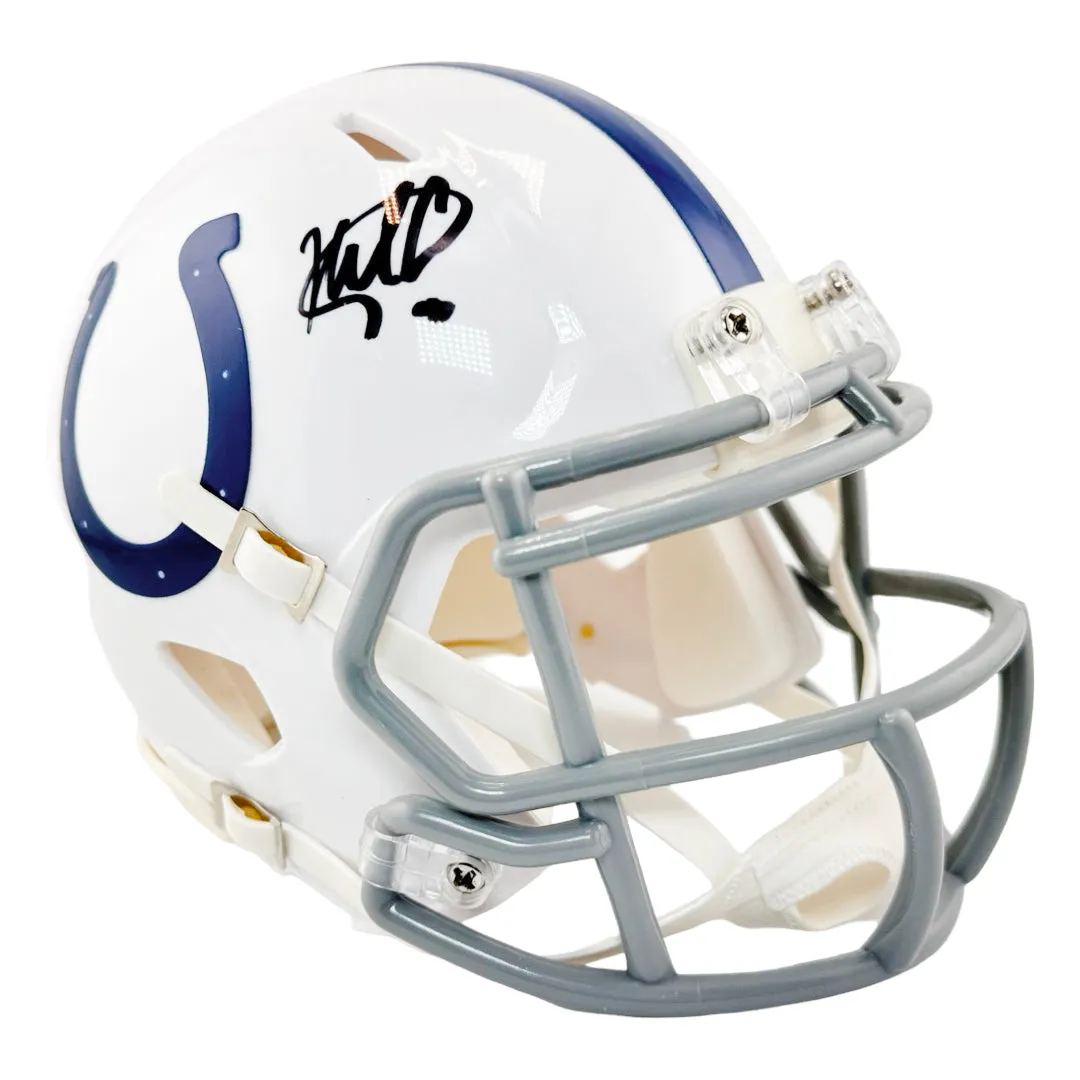 Nick Cross Signed Indianapolis Colts Speed Mini Football Helmet (JSA)