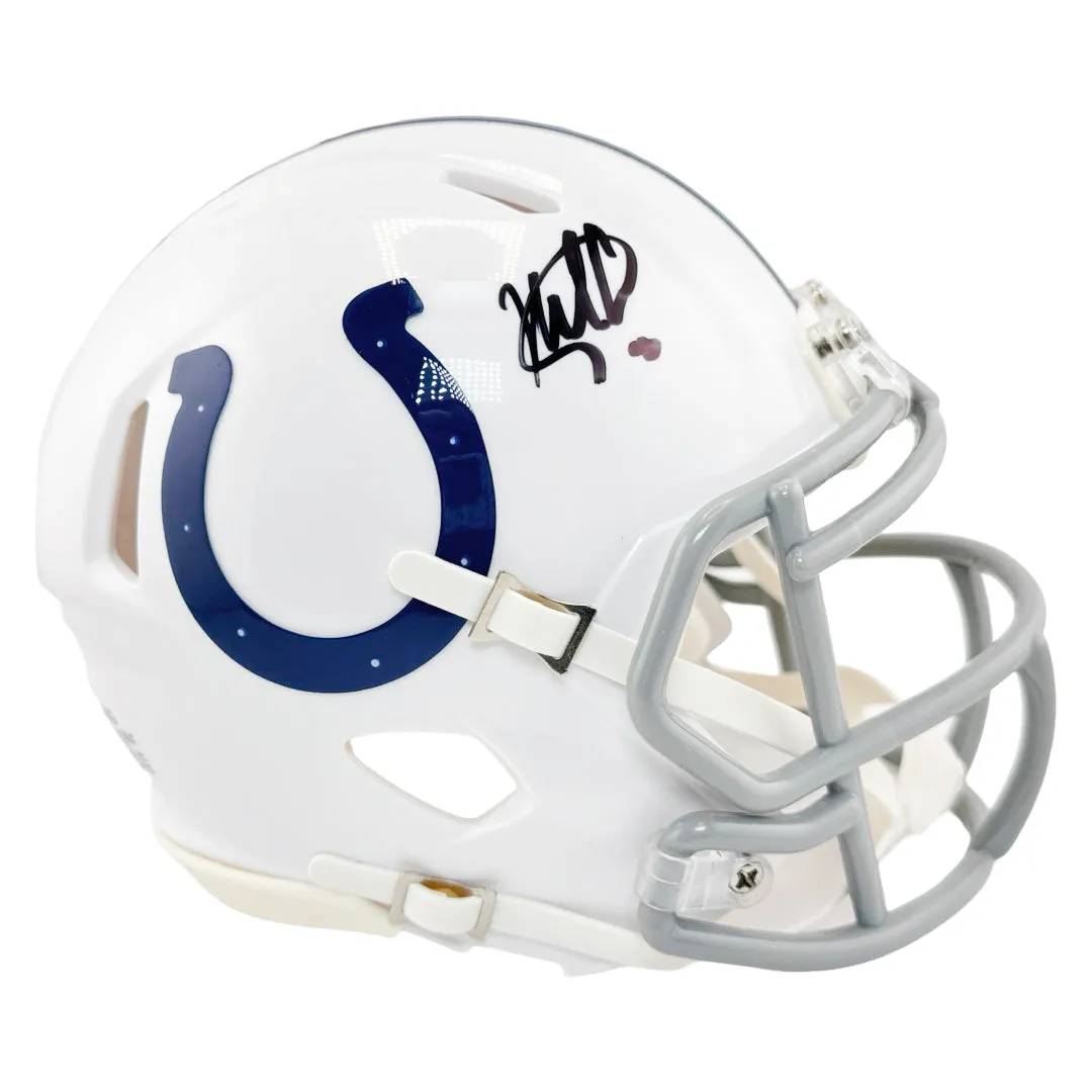 Nick Cross Signed Indianapolis Colts Speed Mini Football Helmet (JSA)