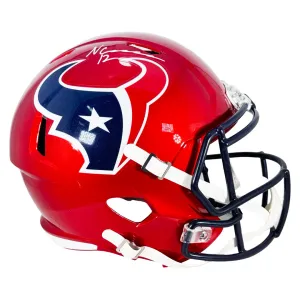 Nico Collins Signed Houston Texans Alt Speed Full-Size Replica Football Helmet (Beckett)