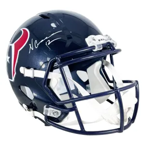 Nico Collins Signed Houston Texans Speed Full-Size Replica Football Helmet (Beckett)