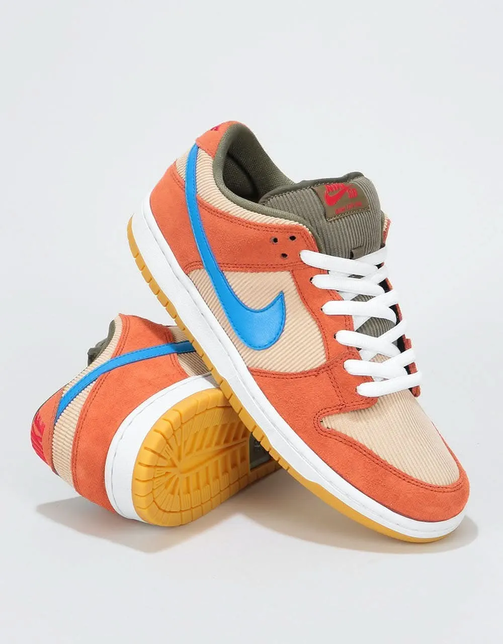 Nike SB Dunk Low Pro Skate Shoes - Dusty Peach/Photo Blue-Desert Ore