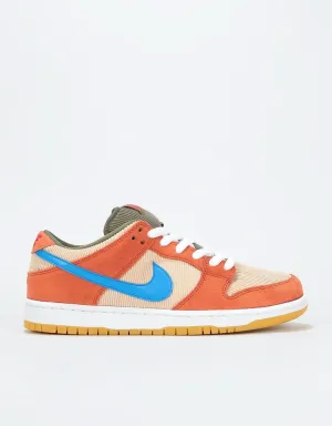 Nike SB Dunk Low Pro Skate Shoes - Dusty Peach/Photo Blue-Desert Ore