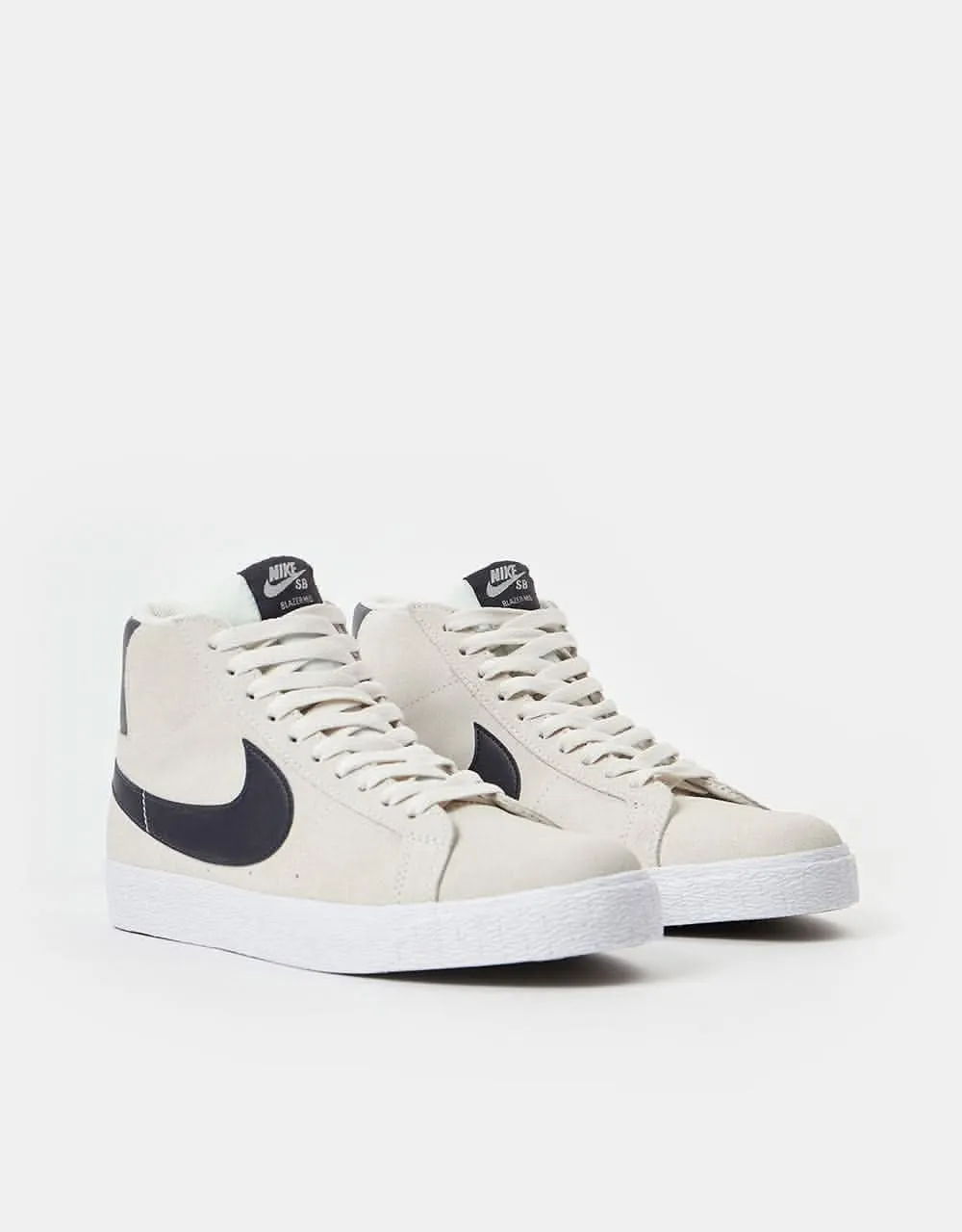 Nike SB Zoom Blazer Mid Skate Shoes - Phantom/Cave Purple-Phantom-White