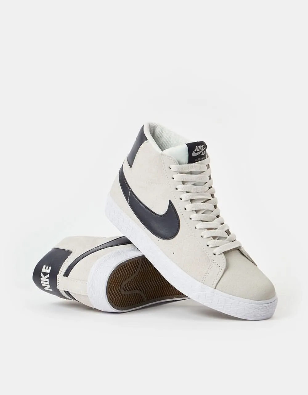 Nike SB Zoom Blazer Mid Skate Shoes - Phantom/Cave Purple-Phantom-White