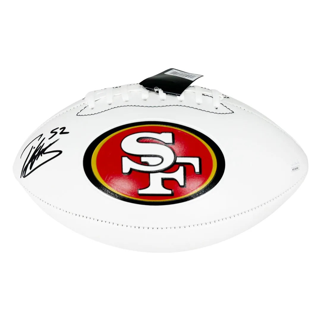 Patrick Willis Signed San Francisco 49ers Official NFL Team Logo Football (JSA)