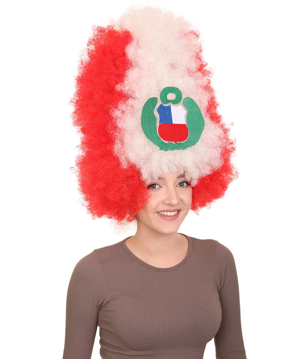 Patriote Flag Sport Party Jumbo Afro Wig | Premium Breathable Capless Cap