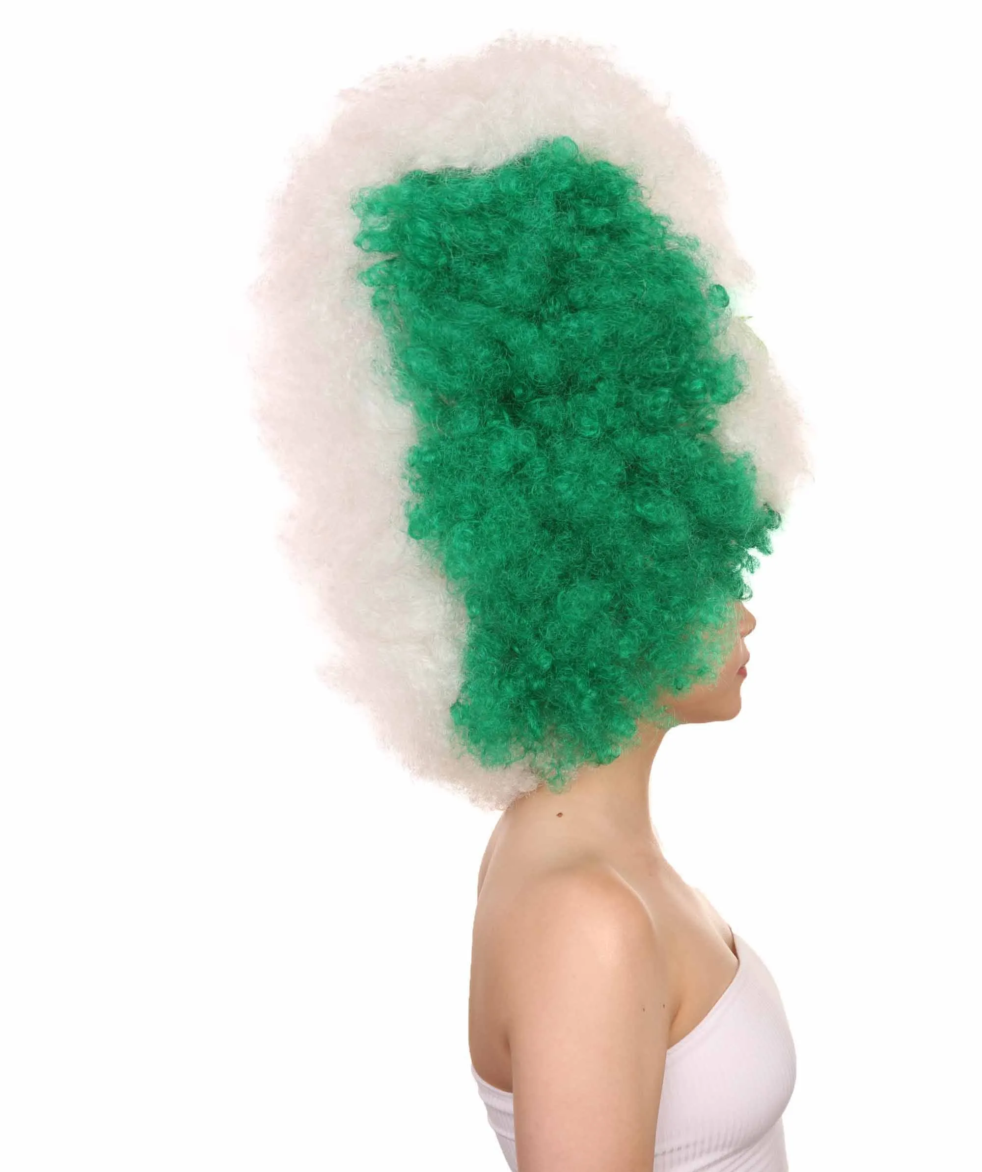 Patriote Flag Sport Party Jumbo Afro Wig | Premium Breathable Capless Cap