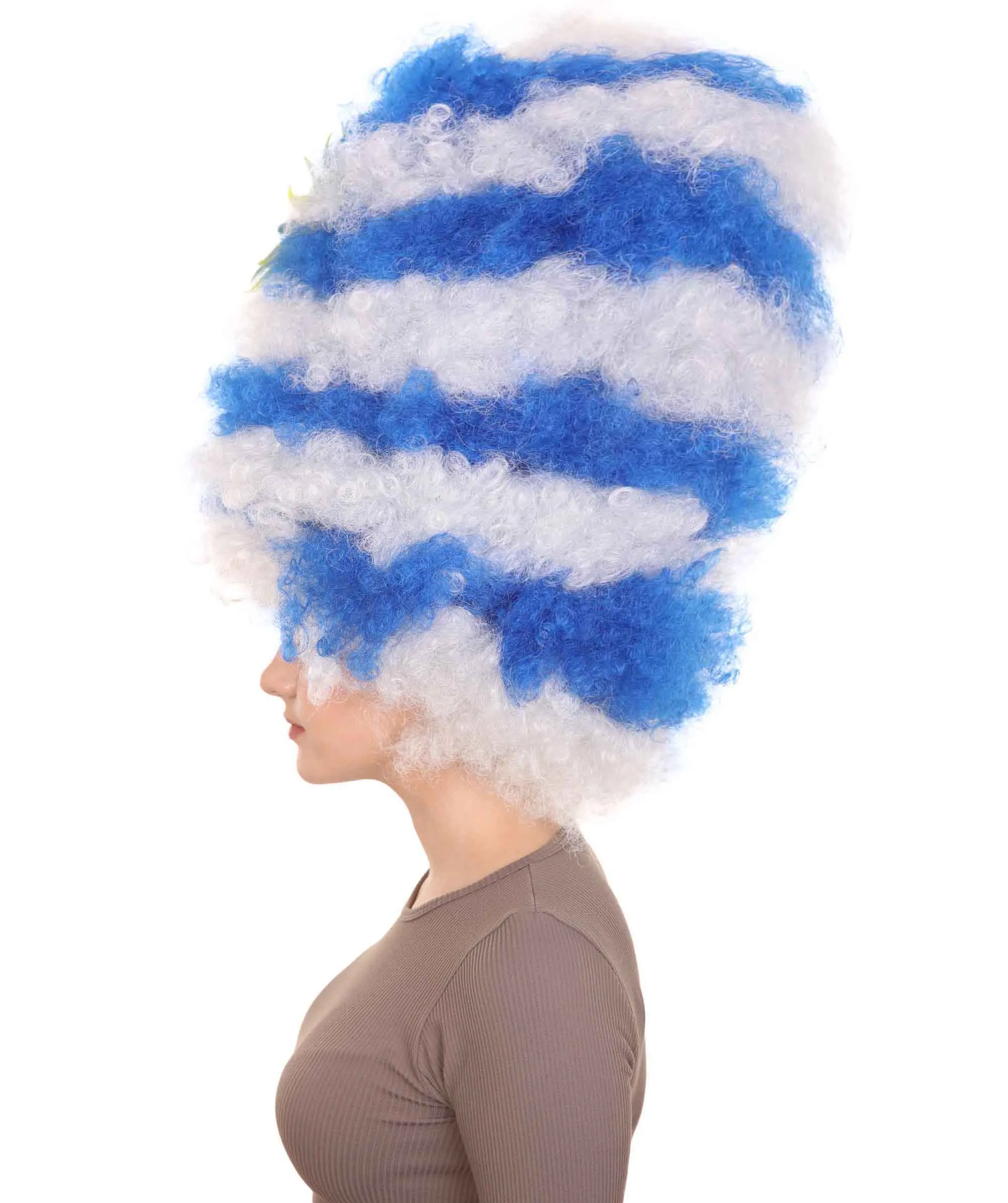 Patriote Flag Sport Party Jumbo Afro Wig | Premium Breathable Capless Cap