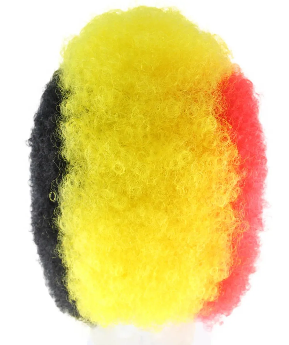 Patriote Flag Sport Party Jumbo Afro Wig | Premium Breathable Capless Cap