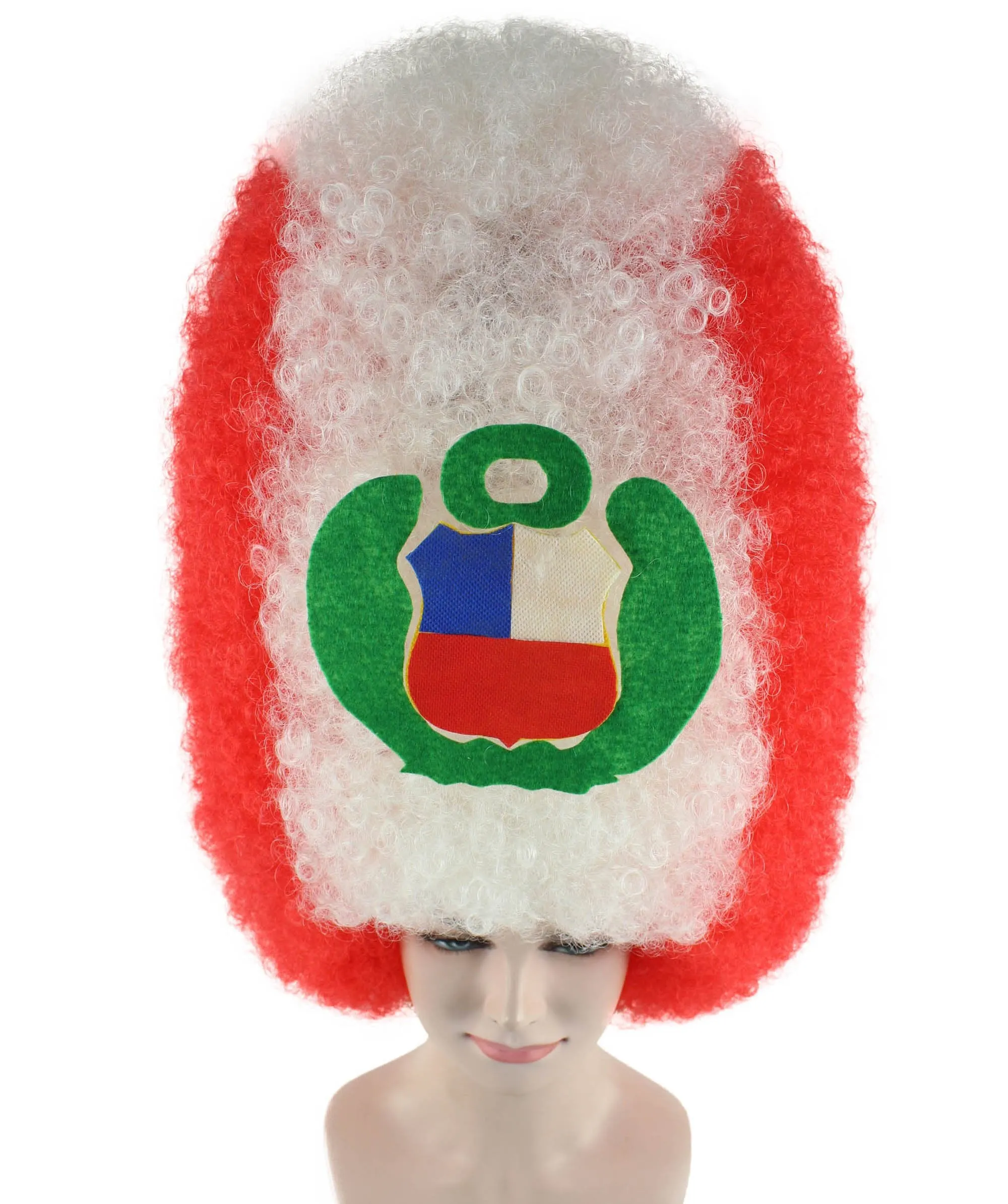 Patriote Flag Sport Party Jumbo Afro Wig | Premium Breathable Capless Cap