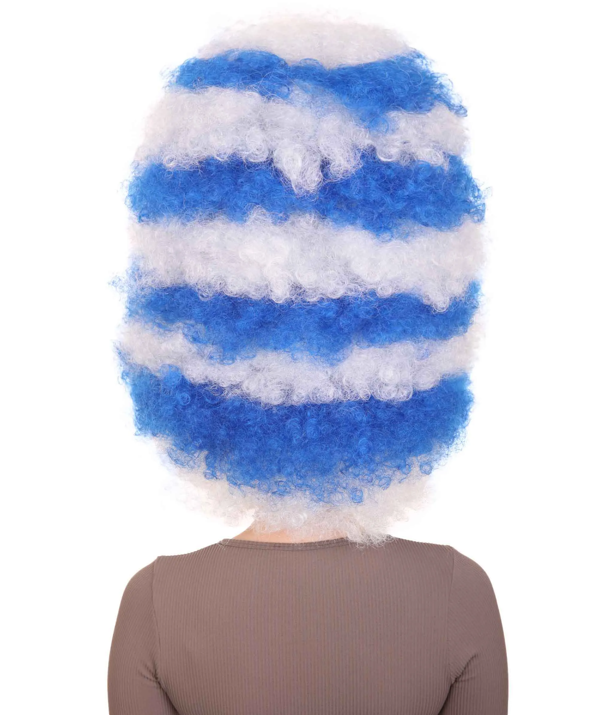 Patriote Flag Sport Party Jumbo Afro Wig | Premium Breathable Capless Cap