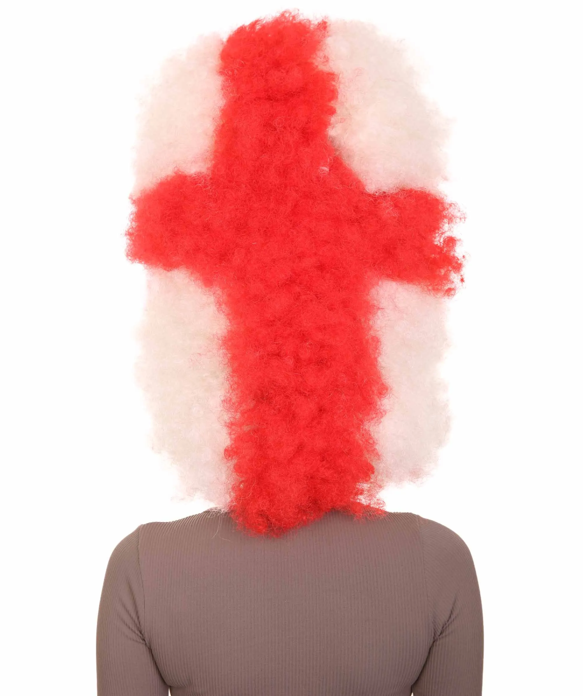 Patriote Flag Sport Party Jumbo Afro Wig | Premium Breathable Capless Cap