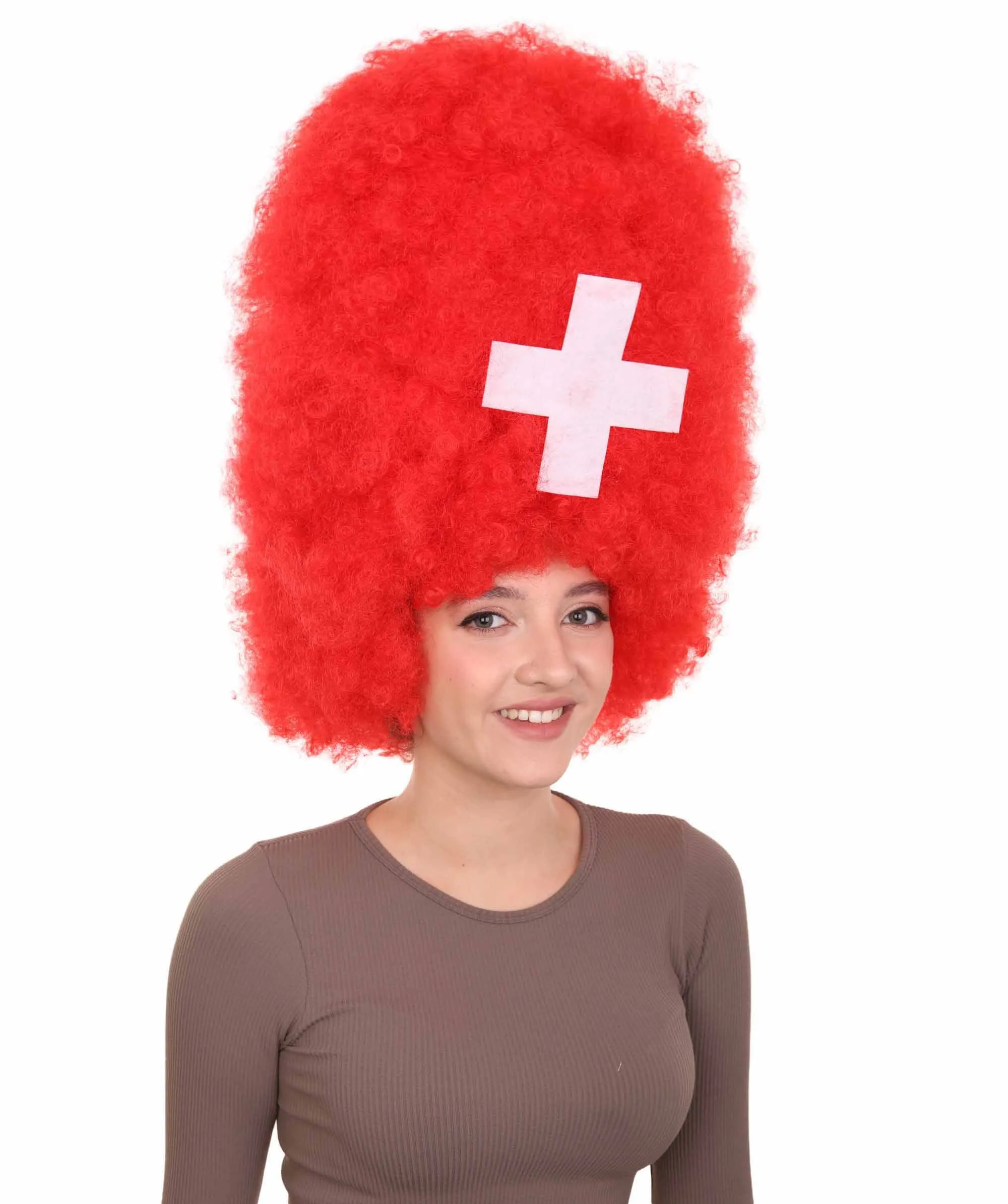 Patriote Flag Sport Party Jumbo Afro Wig | Premium Breathable Capless Cap