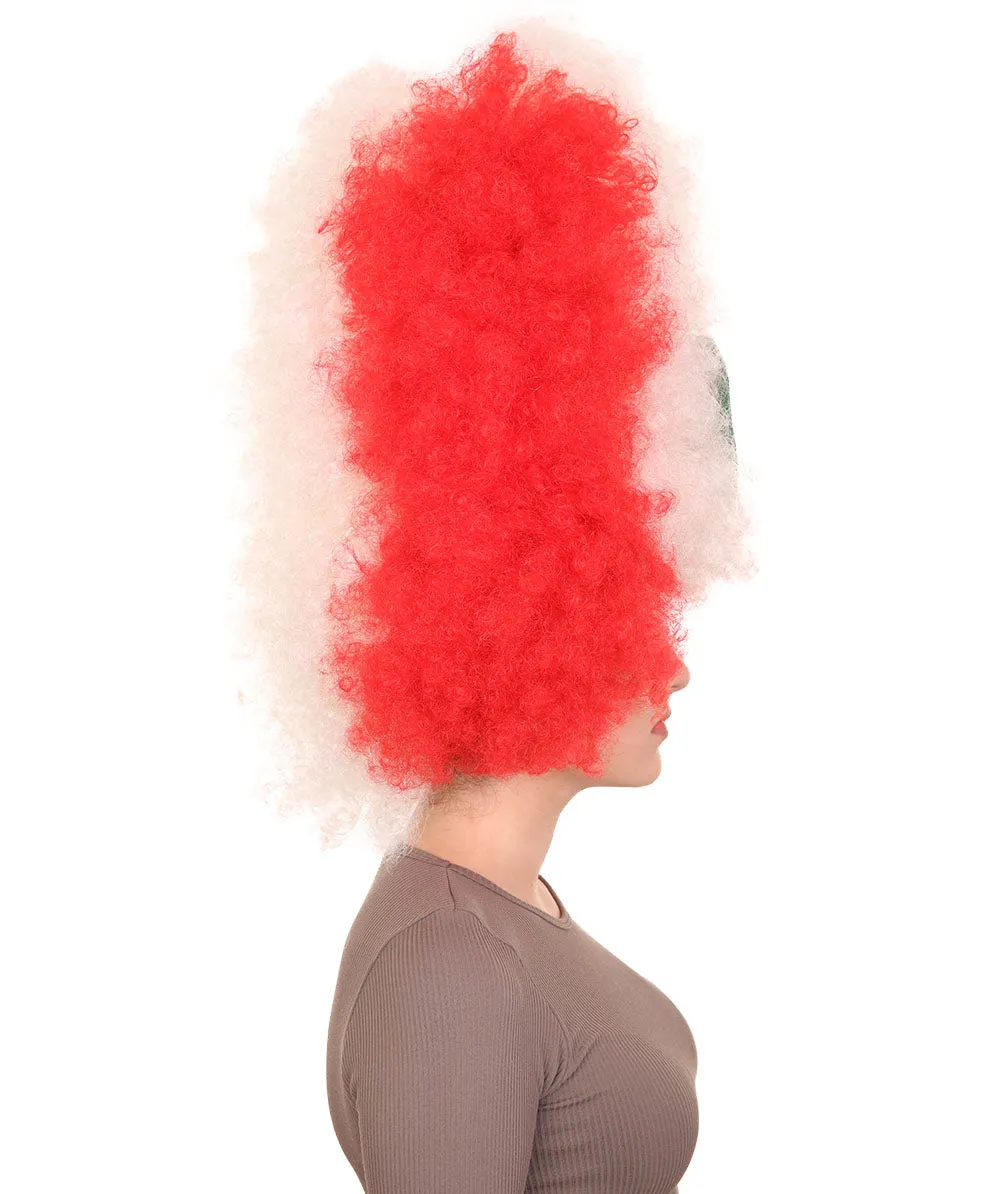 Patriote Flag Sport Party Jumbo Afro Wig | Premium Breathable Capless Cap