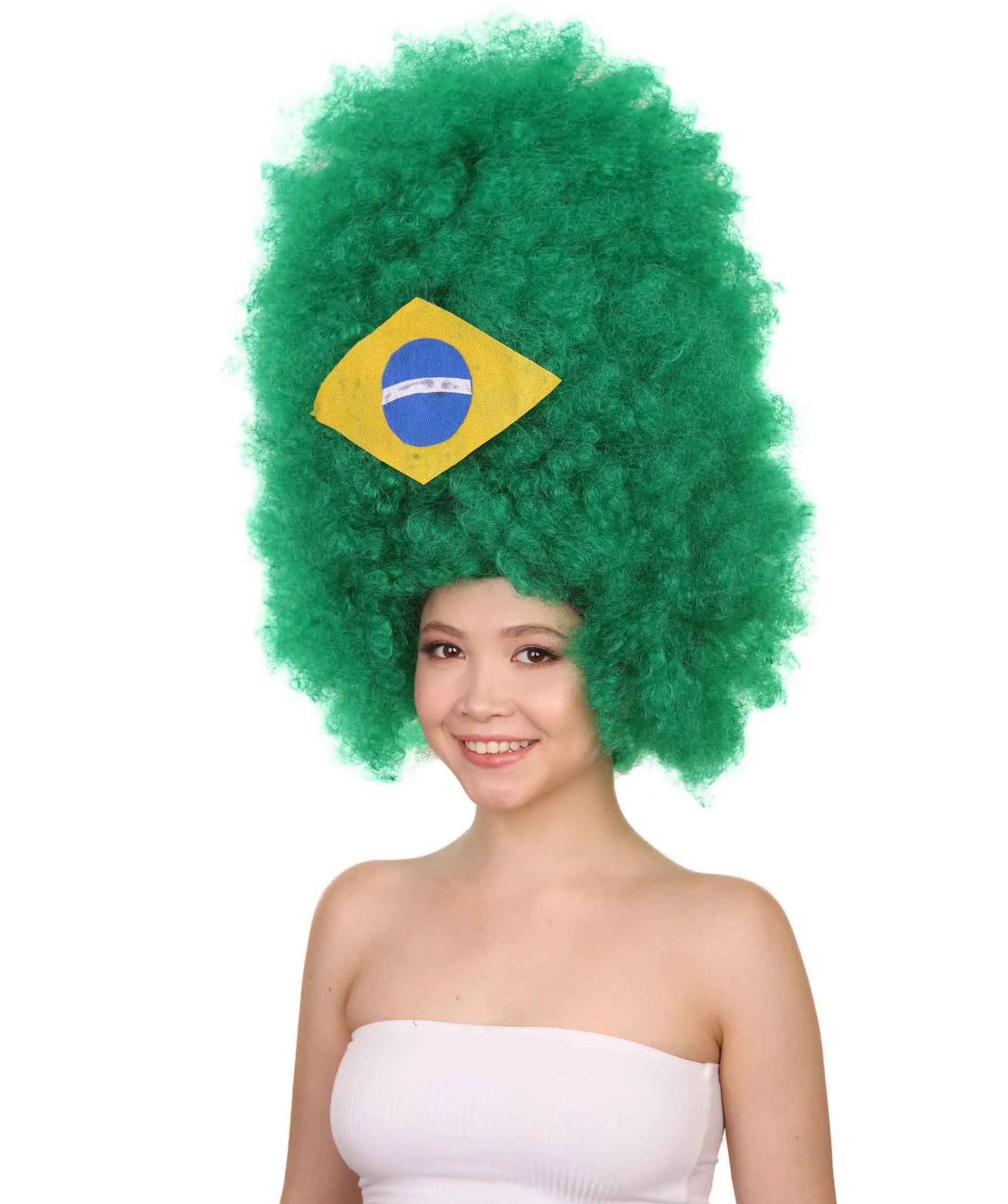 Patriote Flag Sport Party Jumbo Afro Wig | Premium Breathable Capless Cap