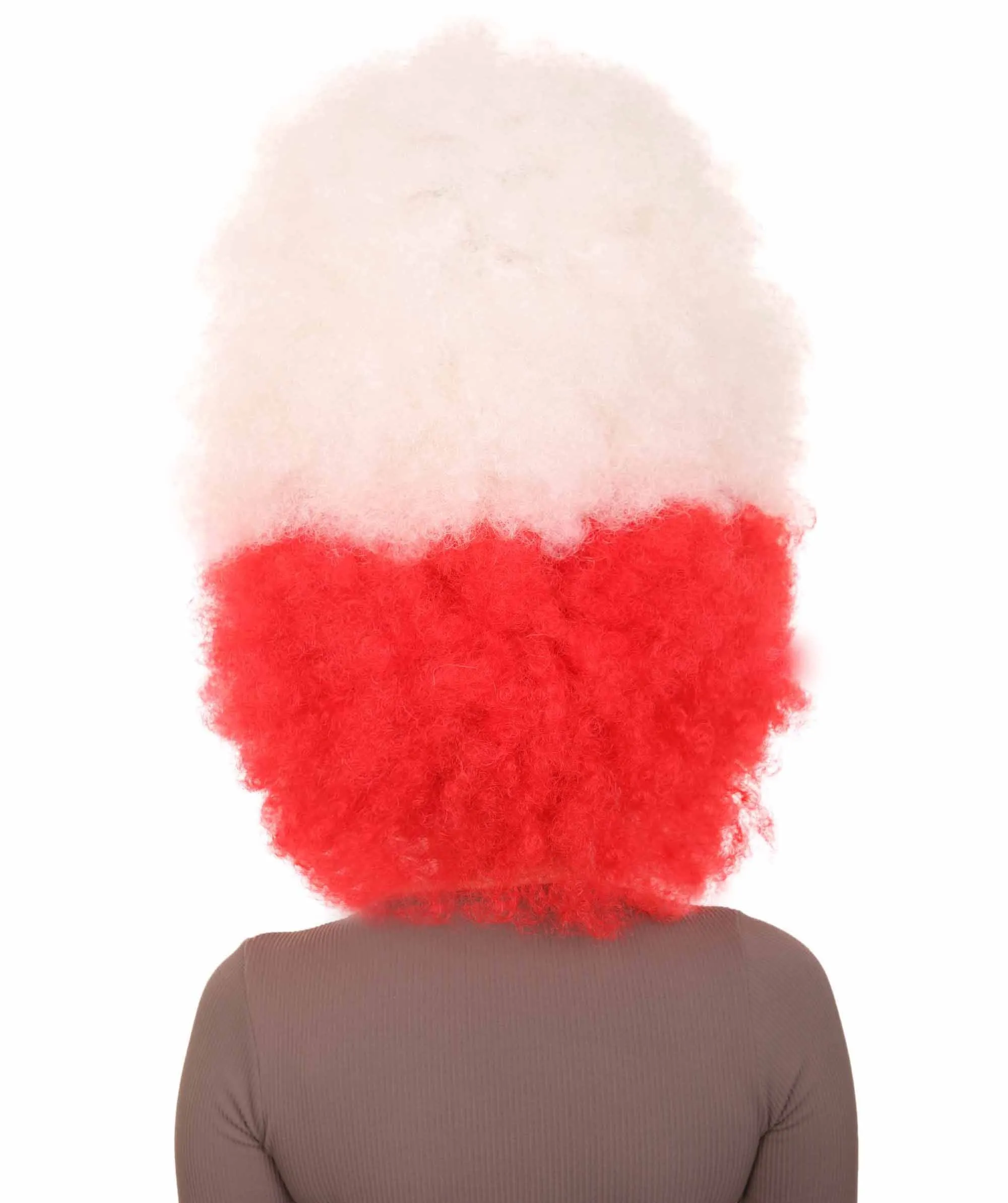 Patriote Flag Sport Party Jumbo Afro Wig | Premium Breathable Capless Cap