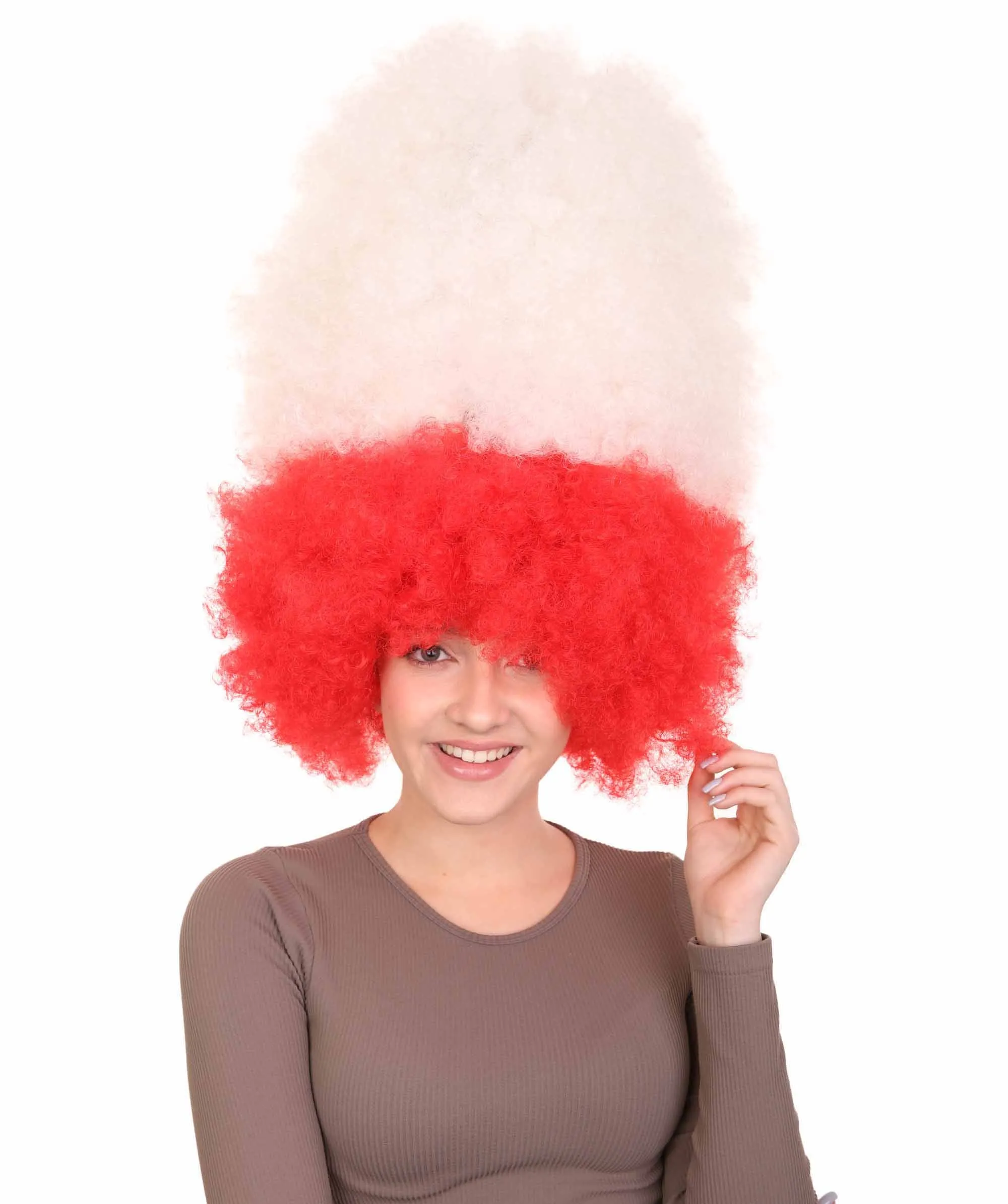 Patriote Flag Sport Party Jumbo Afro Wig | Premium Breathable Capless Cap