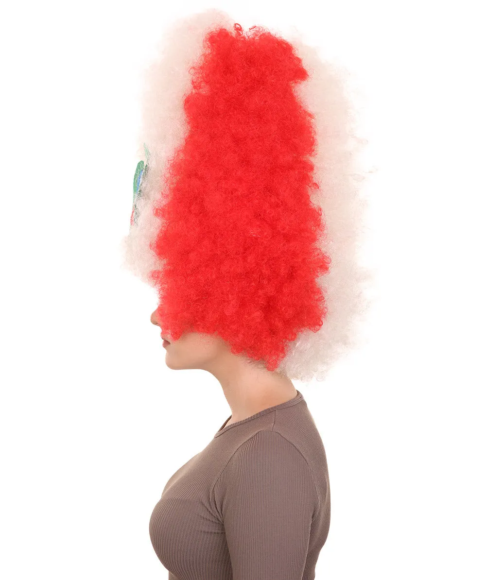 Patriote Flag Sport Party Jumbo Afro Wig | Premium Breathable Capless Cap