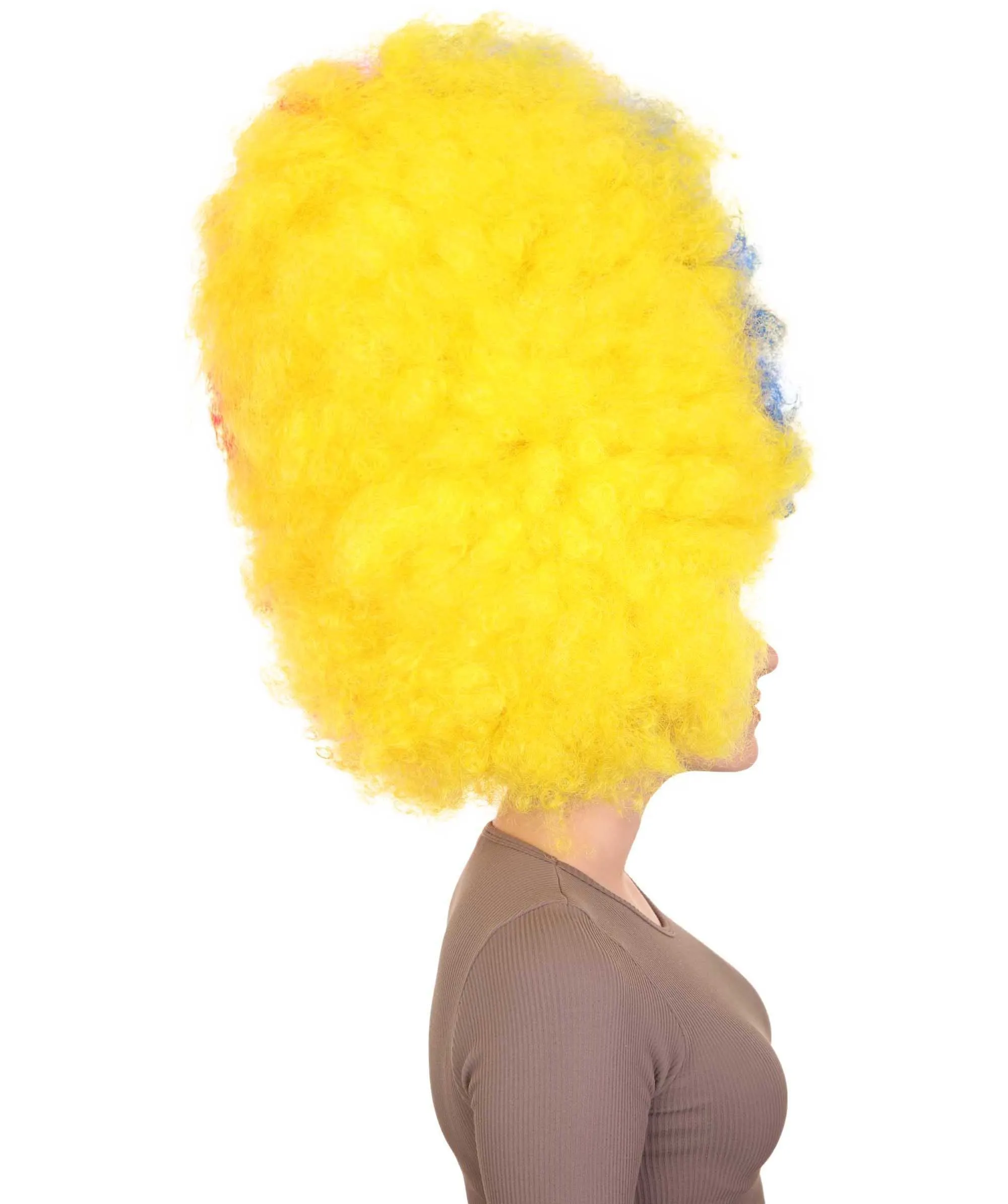 Patriote Flag Sport Party Jumbo Afro Wig | Premium Breathable Capless Cap