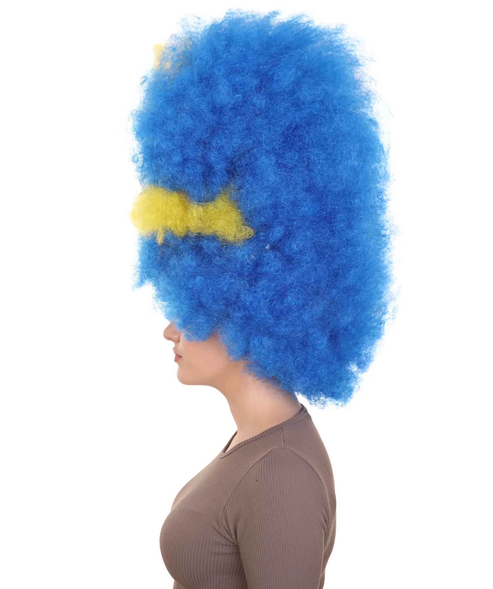 Patriote Flag Sport Party Jumbo Afro Wig | Premium Breathable Capless Cap