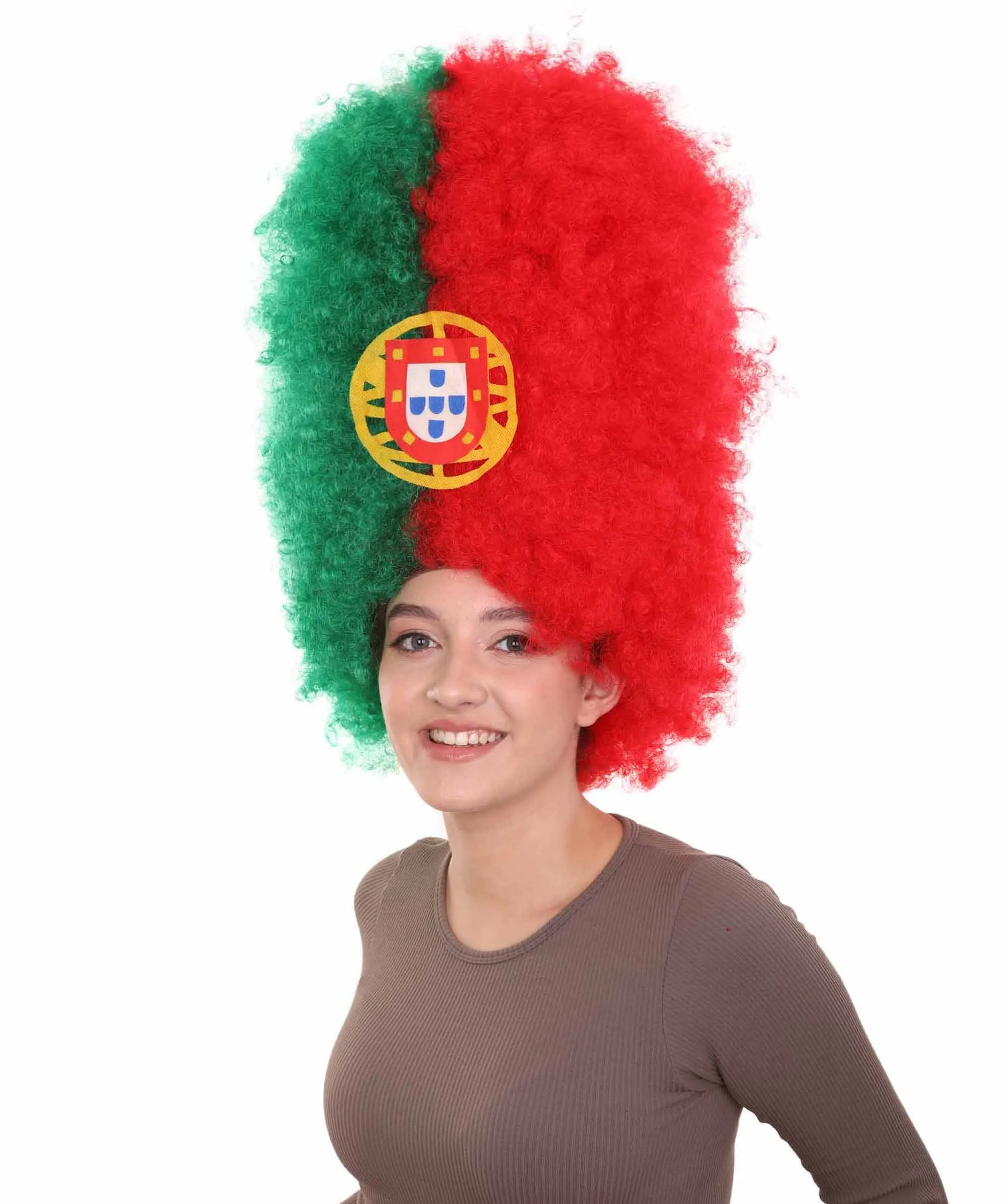 Patriote Flag Sport Party Jumbo Afro Wig | Premium Breathable Capless Cap