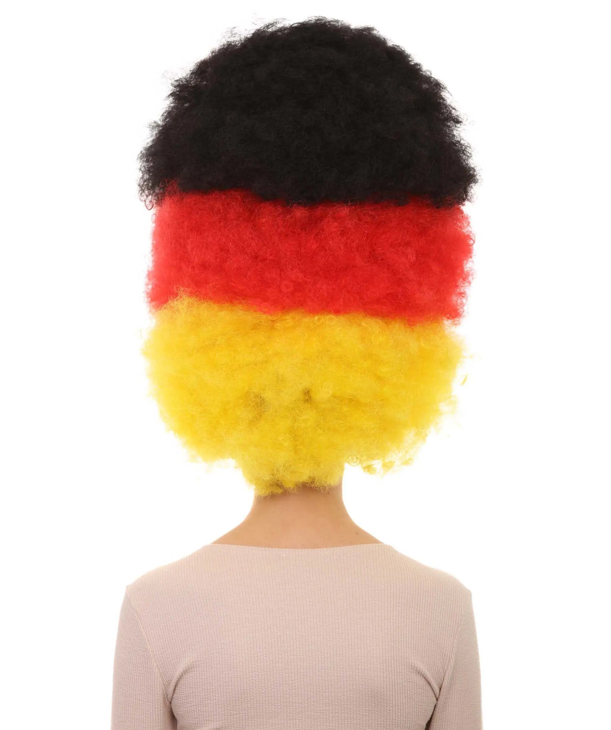 Patriote Flag Sport Party Jumbo Afro Wig | Premium Breathable Capless Cap